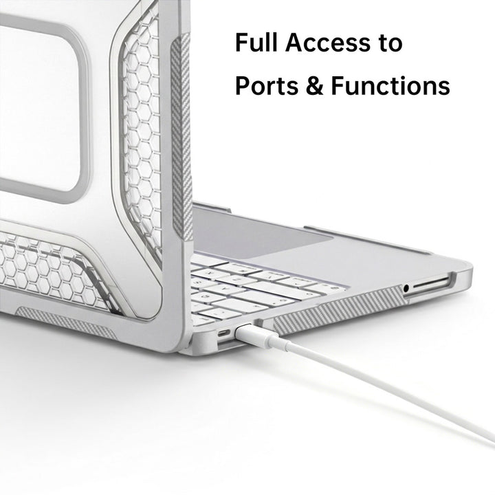 ARMOR-X MacBook Neo (A3404) shockproof case. Easy access to all ports and features.
