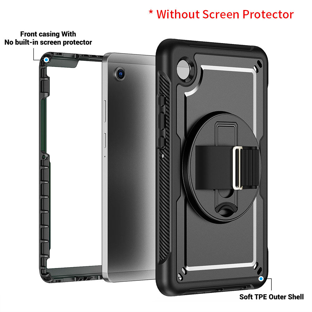 ARMOR-X Samsung Galaxy Tab A11 ( 8.7" ) SM-X130 / SM-X133 / SM-X135 rugged case. 2 layers impact resistant design, made up with hard plastic frame and TPU bumper.