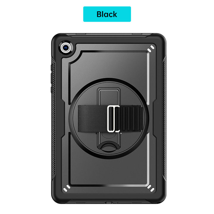 HEN-SS-X230 | Samsung Galaxy Tab A11+ A11 Plus ( 11" ) SM-X230 / SM-X235 / SM-X236 / SM-X238 | 2 Layers Protective Rugged Case with Loopback Hand Strap and Kick-stand