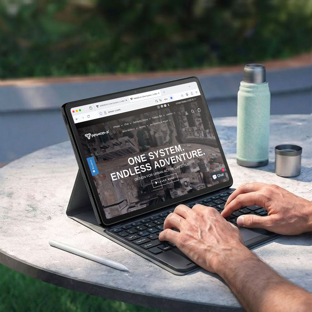 HKV-LN-TB520FU | Lenovo Yoga Tab Plus TB520FU | Detachable Keyboard Case with PU leather Folio Cover