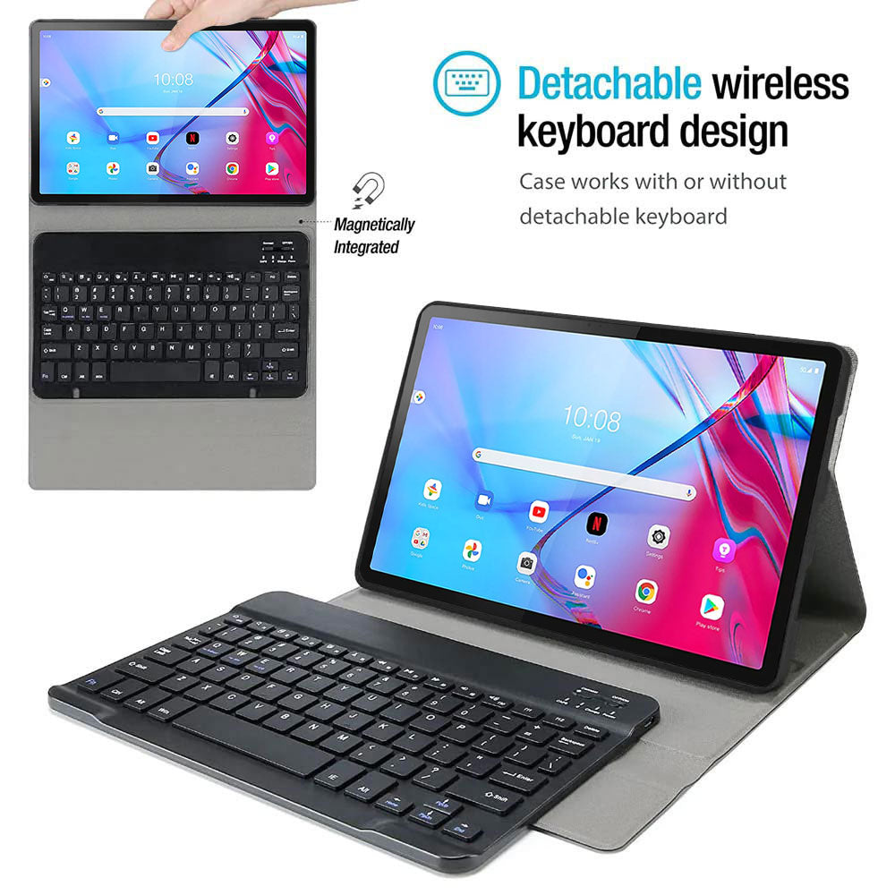 ARMOR-X Lenovo Tab K11 Pro TB-J607 shockproof case, impact protection cover. Shockproof case with magnetic detachable wireless keyboard.