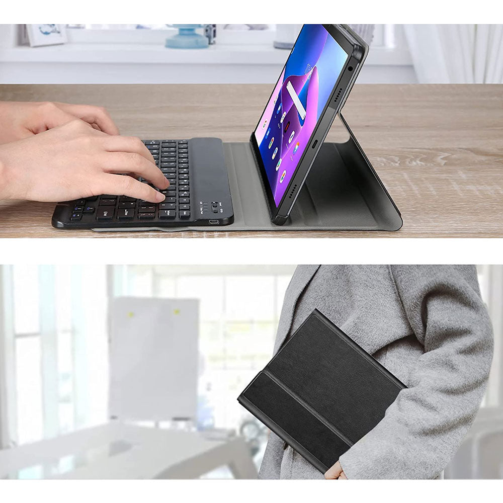 ARMOR-X Lenovo Tab M10 ( Gen3 ) TB328 shockproof case, impact protection cover. Hand free typing, drawing, video watching.