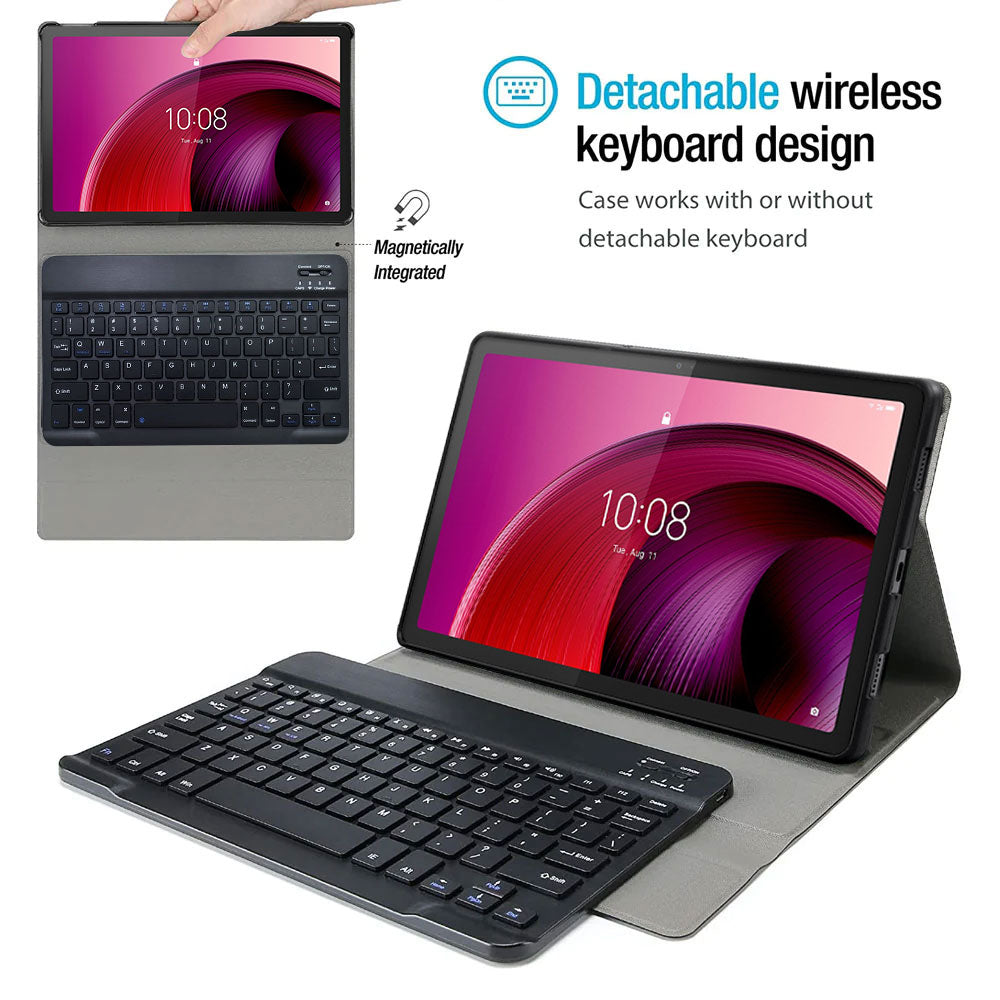 HKV-LN-M105G Lenovo Tab M10 5G TB360 Detachable Keyboard Case