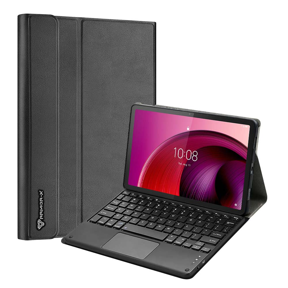 HKV-LN-M105G | Lenovo Tab M10 5G TB360 | Detachable Keyboard Case with PU leather Folio Cover