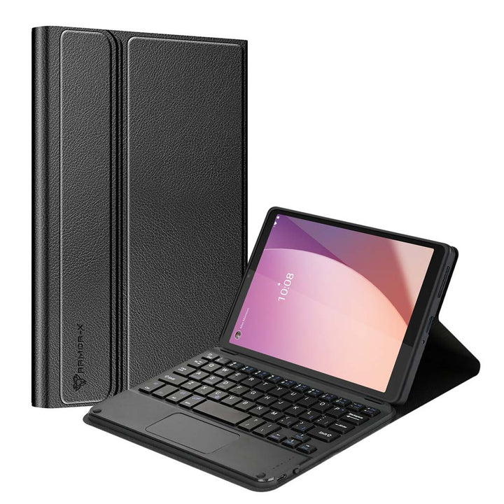 HKV-LN-M8G4 | Lenovo Tab M8 (4th Gen) 2024 TB301 / TB300 | Detachable Keyboard Case with PU leather Folio Cover