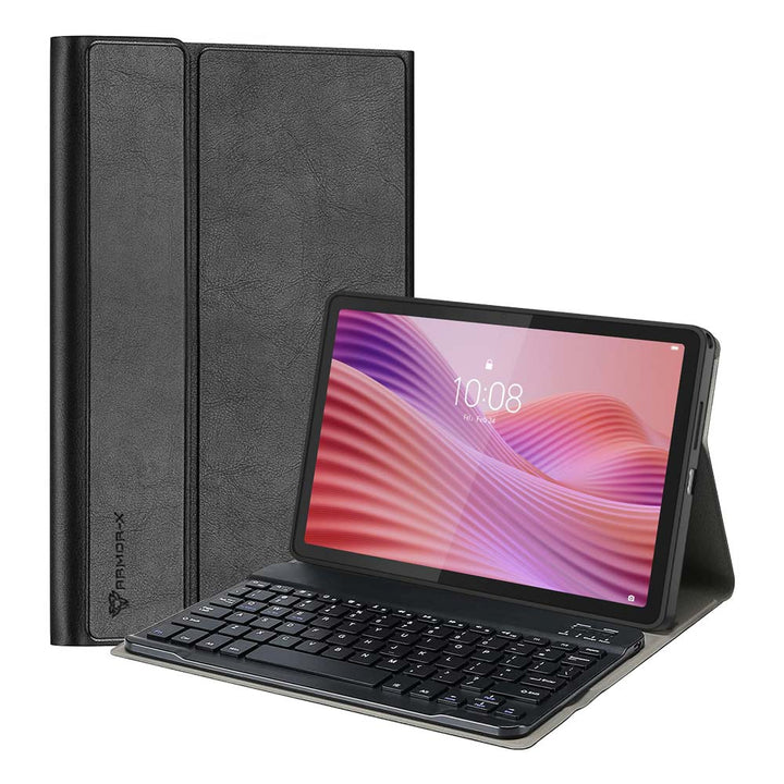 ARMOR-X Lenovo Tab K10 Gen 2 TB311 / Lenovo Tab ( 10.1" TB311 ) shockproof case, impact protection cover. Shockproof case with magnetic detachable wireless keyboard. Hand free typing, drawing, video watching.