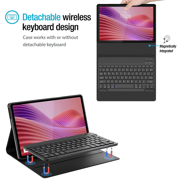 ARMOR-X Lenovo Tab K10 Gen 2 TB311 / Lenovo Tab ( 10.1" TB311 ) shockproof case, impact protection cover. Shockproof case with magnetic detachable wireless keyboard.