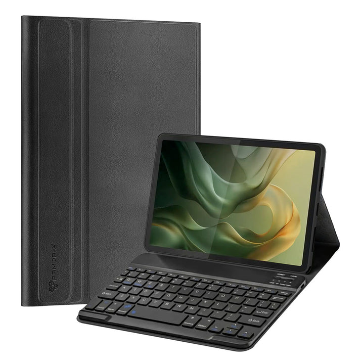 ARMOR-X Motorola Moto Pad (2026) / Moto Pad 60 Neo shockproof case, impact protection cover. Shockproof case with magnetic detachable wireless keyboard. Hand free typing, drawing, video watching.