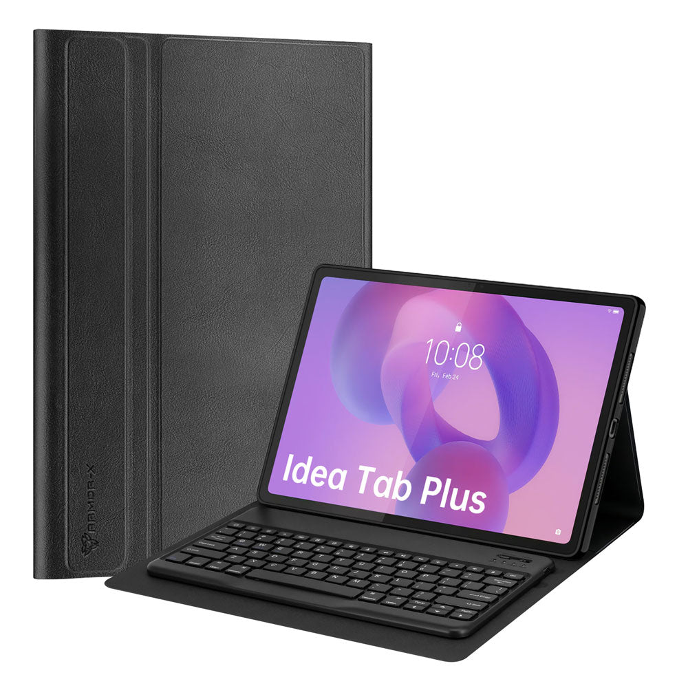 ARMOR-X Lenovo Tab K12 TB361 / Lenovo Idea Tab Plus ( 12.1" TB361 ) shockproof case, impact protection cover. Shockproof case with magnetic detachable wireless keyboard. Hand free typing, drawing, video watching.