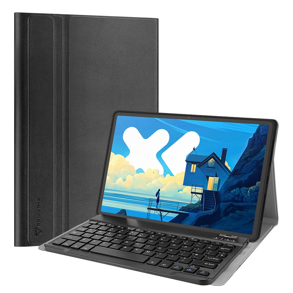 ARMOR-X Lenovo Idea Tab Pro TB373FU / TB375FC shockproof case, impact protection cover. Shockproof case with magnetic detachable wireless keyboard. Hand free typing, drawing, video watching.