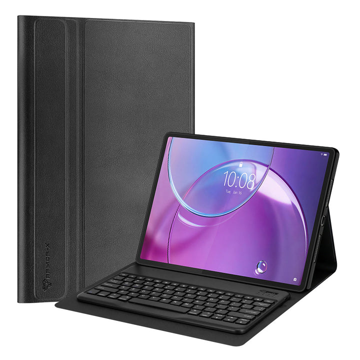 ARMOR-X Lenovo Idea Tab Pro (Gen 2) TB390 shockproof case, impact protection cover. Shockproof case with magnetic detachable wireless keyboard. Hand free typing, drawing, video watching.