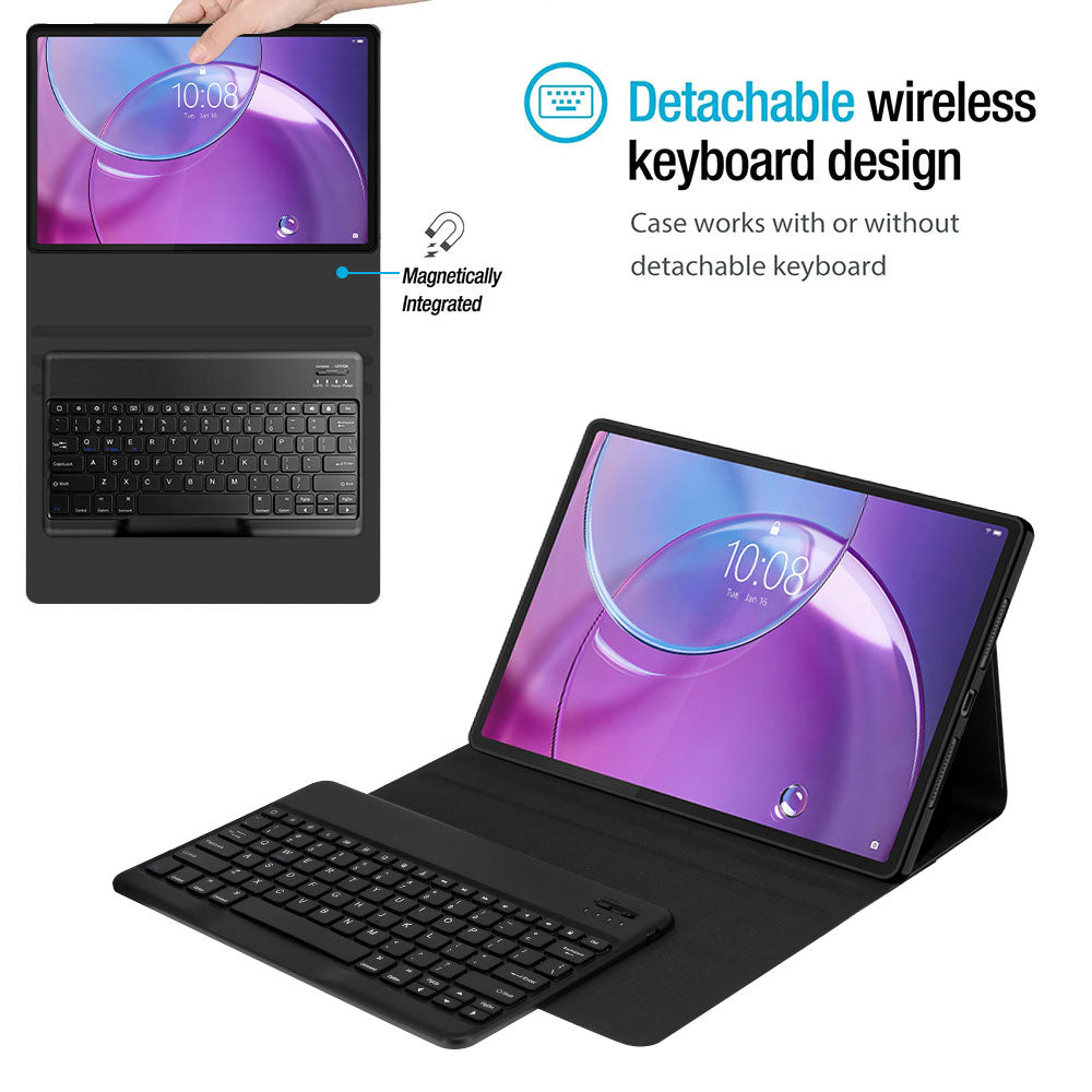 ARMOR-X Lenovo Idea Tab Pro (Gen 2) TB390 shockproof case, impact protection cover. Shockproof case with magnetic detachable wireless keyboard.