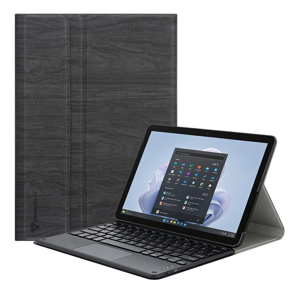 HKV-MS-SFGO | Microsoft Surface Go 4 / Go 3 / Go 2 / Go | Detachable Keyboard Case with PU leather Folio Cover
