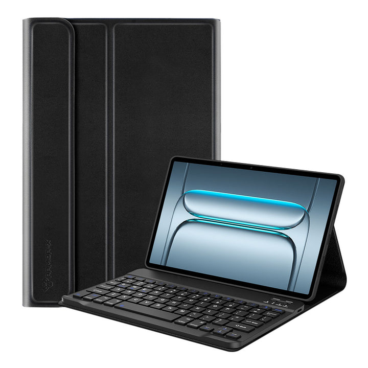 ARMOR-X OPPO Pad SE (OPD2419) shockproof case, impact protection cover. Shockproof case with magnetic detachable wireless keyboard. Hand free typing, drawing, video watching.
