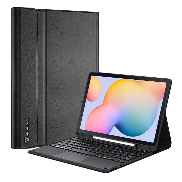 HKV-SS-P610 | Samsung Galaxy Tab S6 Lite SM-P620 P625 (2024) / SM-P613 P619 (2022) / SM-P610 P615 (2020) | Detachable Keyboard Case with PU leather Folio Cover