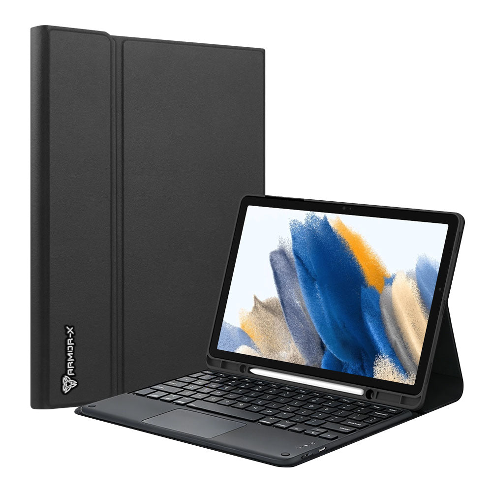 HKV-SS-X205 | Samsung Galaxy Tab A8 SM-X200 / X205 | Detachable Keyboard Case with PU leather Folio Cover