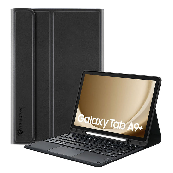 HKV-SS-X210 | Samsung Galaxy Tab A9+ A9 Plus ( 11" ) SM-X210 / SM-X215 / SM-X216 | Detachable Keyboard Case with PU leather Folio Cover