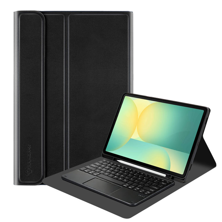 HKV-SS-X620 | Samsung Galaxy Tab S10 FE+ S10 FE Plus SM-X620 X626 X628 | Detachable Keyboard Case with PU leather Folio Cover