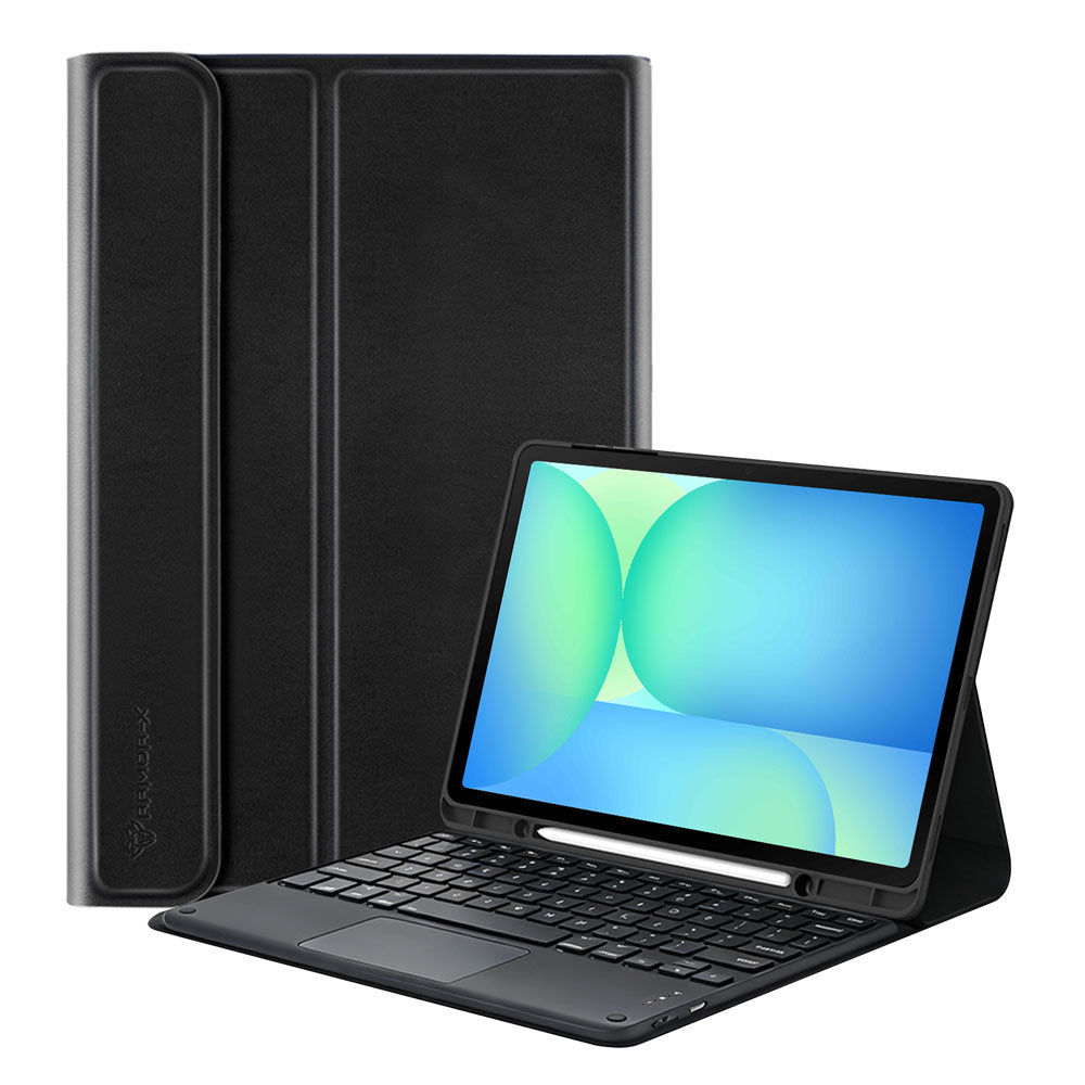 HKV-SS-X710 | Samsung Galaxy Tab S10 FE SM-X520 X526 X528 / S10 Lite SM-X400 X406 | Detachable Keyboard Case with PU leather Folio Cover