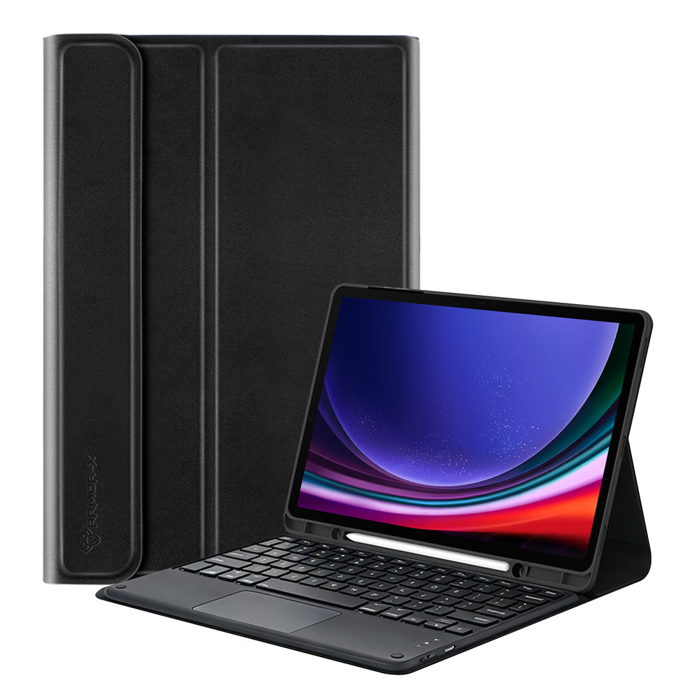 HKV-SS-X710 | Samsung Galaxy Tab S9 SM-X710 / X716 / X718 | Detachable Keyboard Case with PU leather Folio Cover