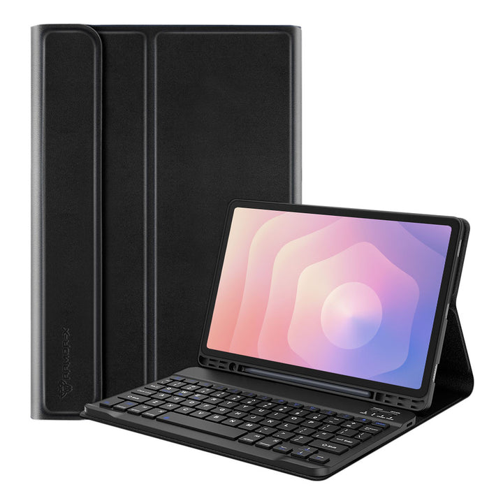 ARMOR-X Samsung Galaxy Tab S11 SM-X730 / X736 / X738 shockproof case, impact protection cover. Shockproof case with magnetic detachable wireless keyboard. Hand free typing, drawing, video watching.