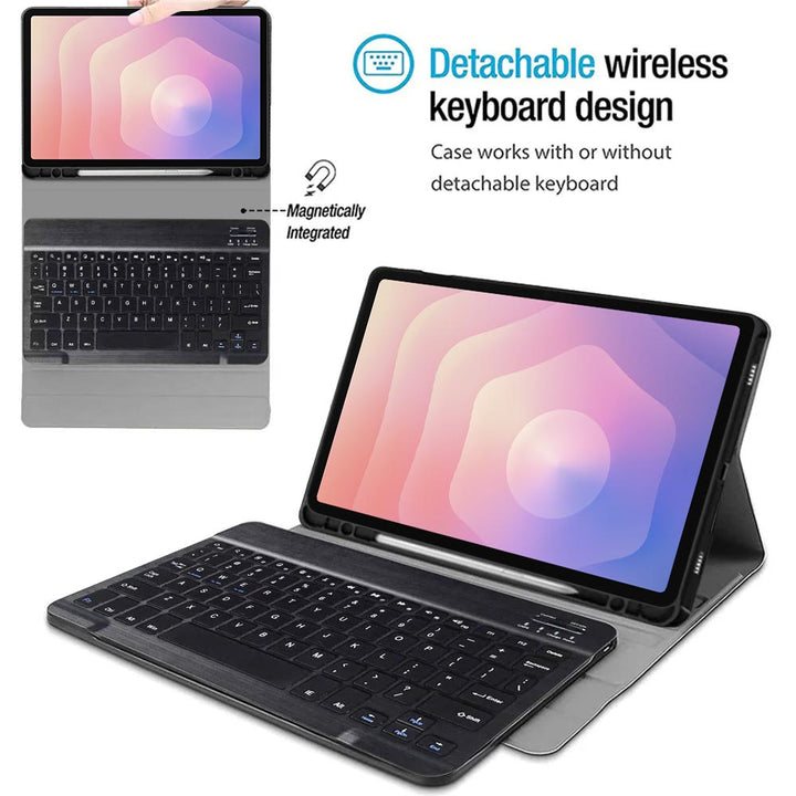 ARMOR-X Samsung Galaxy Tab S11 SM-X730 / X736 / X738 shockproof case, impact protection cover. Shockproof case with magnetic detachable wireless keyboard.