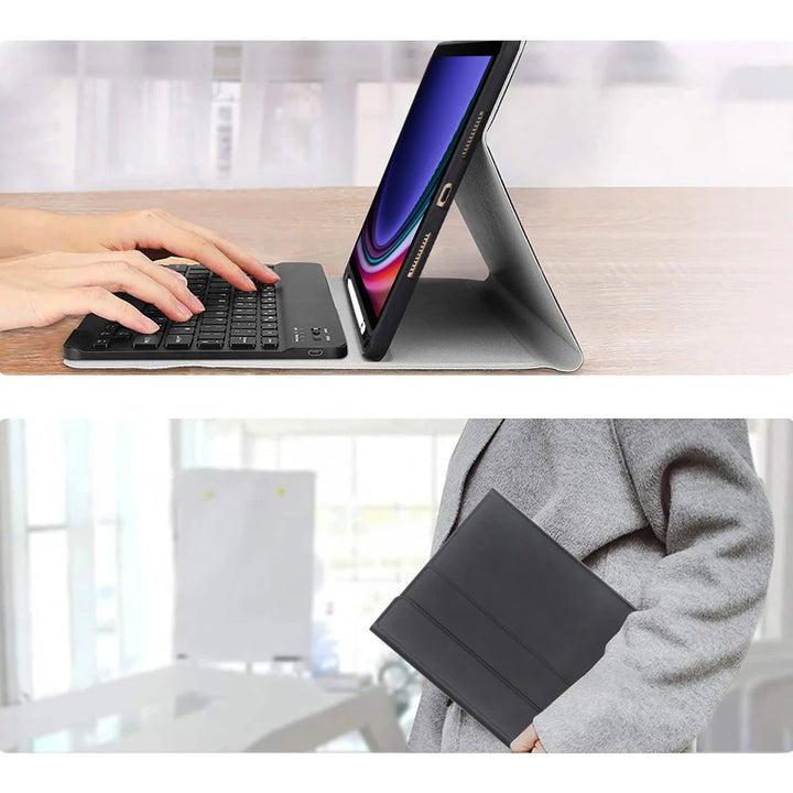 ARMOR-X Samsung Galaxy Tab S11 SM-X730 / X736 / X738 shockproof case, impact protection cover. Hand free typing, drawing, video watching.