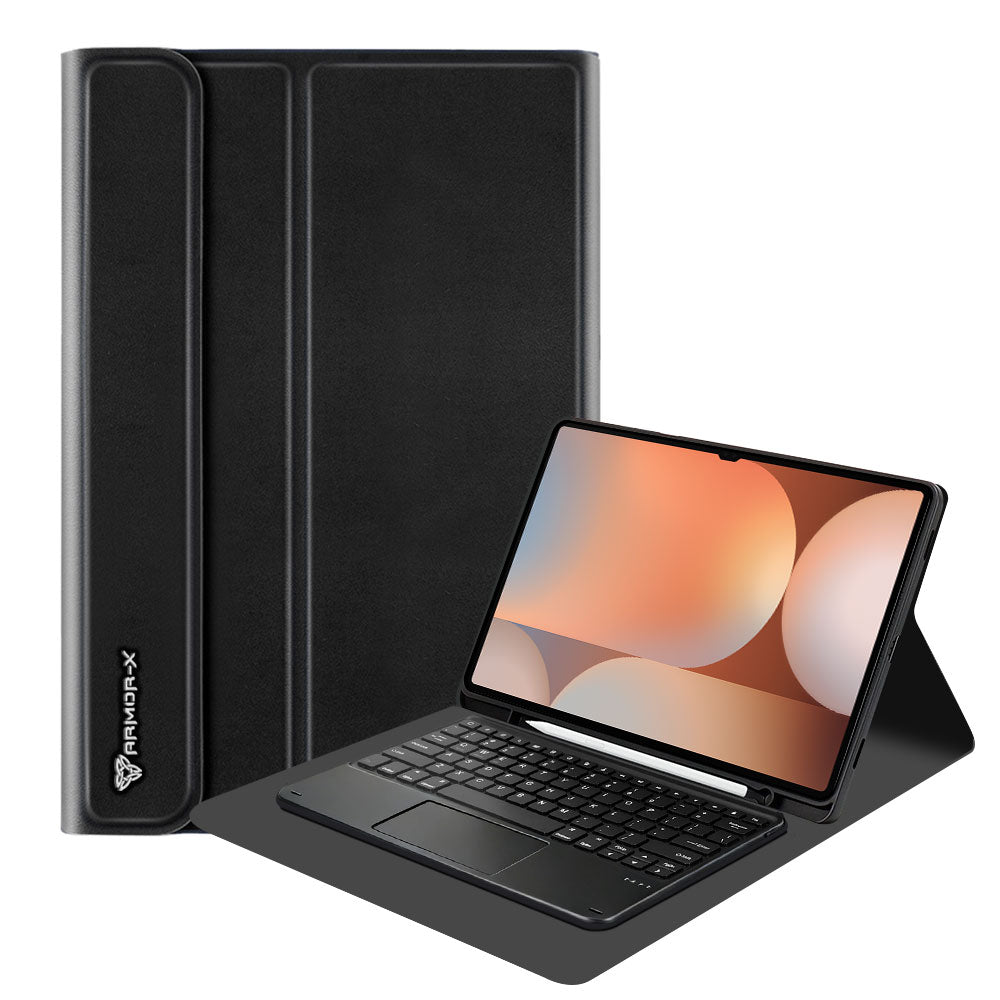 HKV-SS-X910 | Samsung Galaxy Tab S10 Ultra SM-X920 / X926B | Detachable Keyboard Case with PU leather Folio Cover