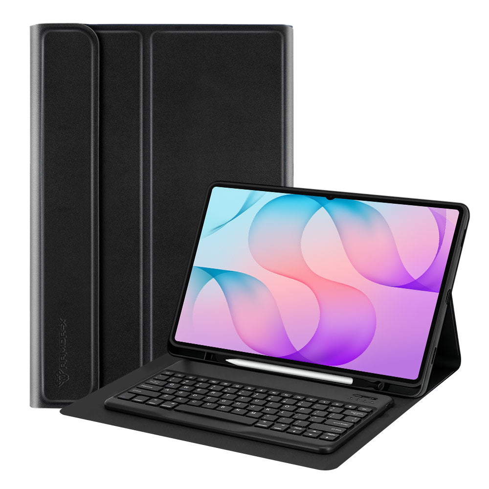 ARMOR-X Samsung Galaxy Tab S12 Ultra SM-X940 / X946 shockproof case, impact protection cover. Shockproof case with magnetic detachable wireless keyboard. Hand free typing, drawing, video watching.