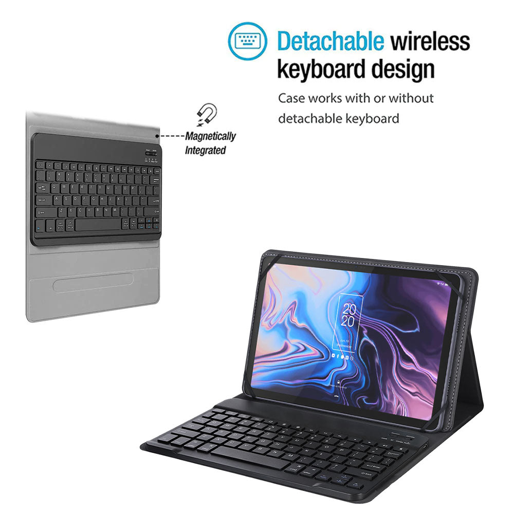 ARMOR-X TCL 10 TabMax 10.36 shockproof case, impact protection cover. Shockproof case with magnetic detachable wireless keyboard.