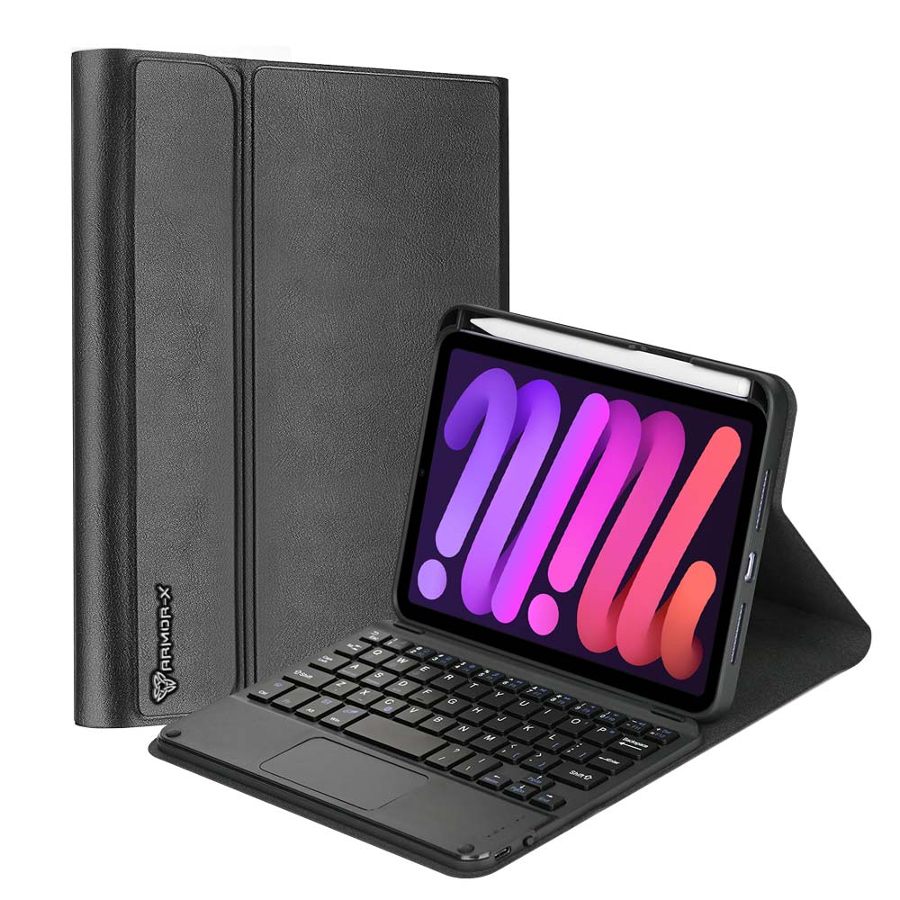 HKV-iPad-M6 | iPad mini 6 | Detachable Keyboard Case with PU leather Folio Cover