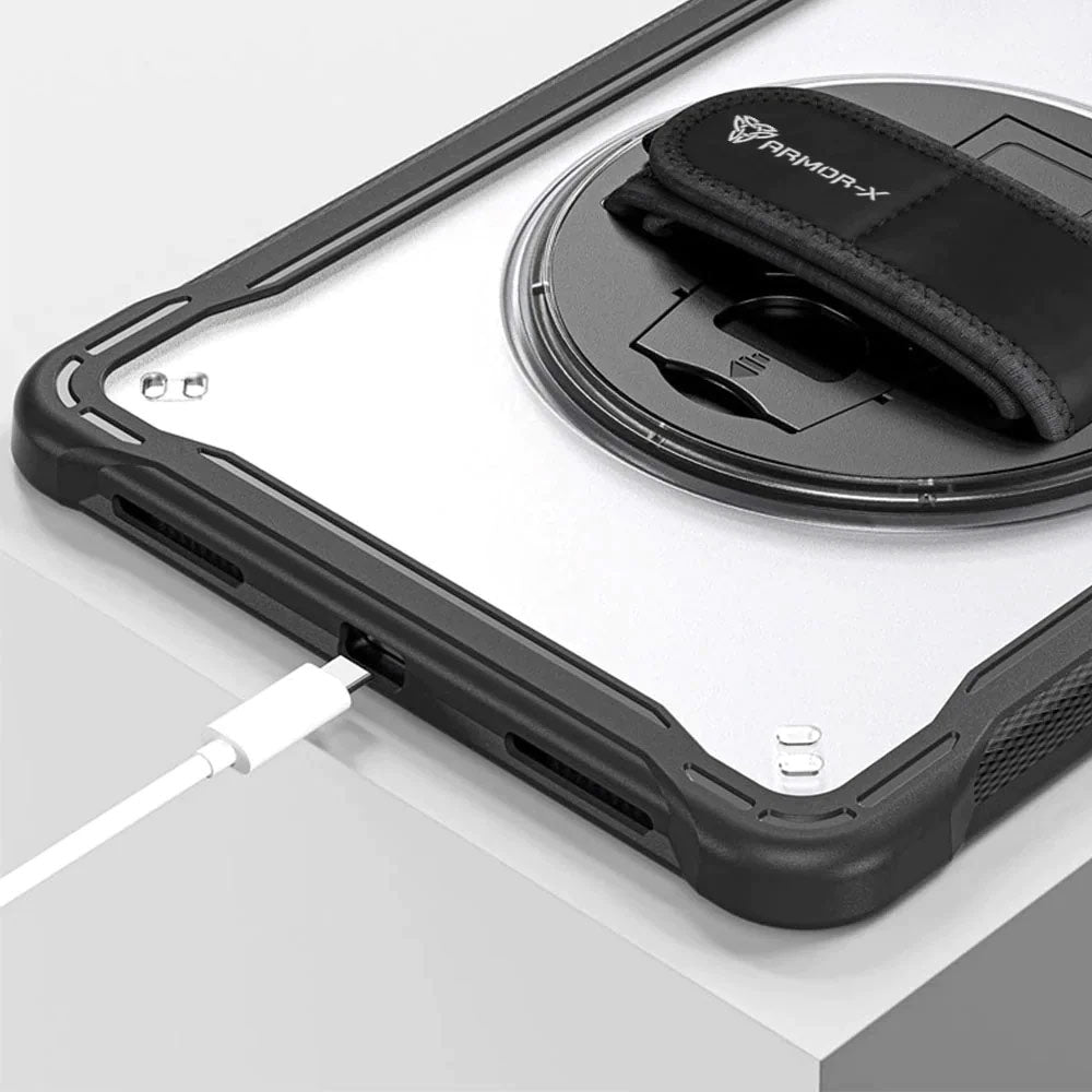 ARMOR-X Samsung Galaxy Tab A11+ A11 Plus ( 11" ) SM-X230 / SM-X235 / SM-X236 shockproof case. Precise cutouts and tactile buttons ensure quick access and feedback.