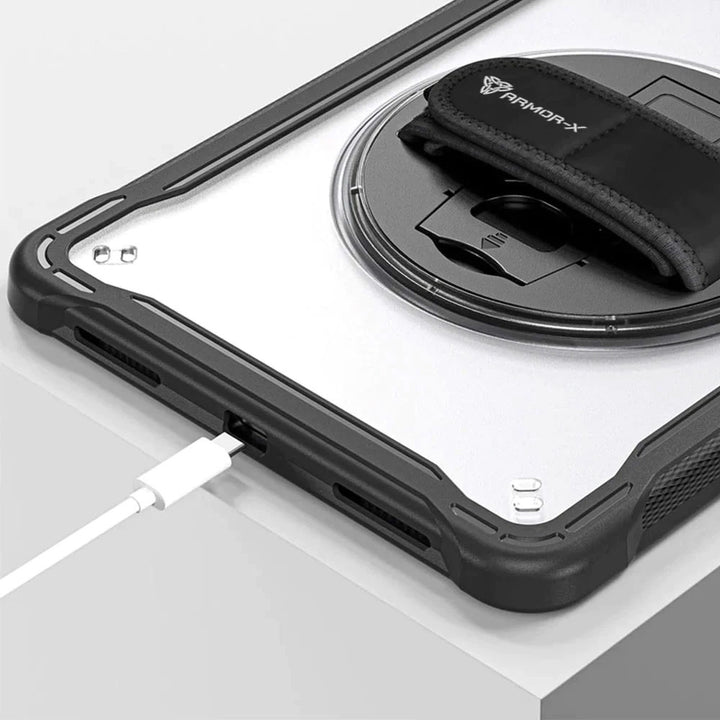 ARMOR-X Samsung Galaxy Tab A11+ A11 Plus ( 11" ) SM-X230 / SM-X235 / SM-X236 shockproof case. Precise cutouts and tactile buttons ensure quick access and feedback.