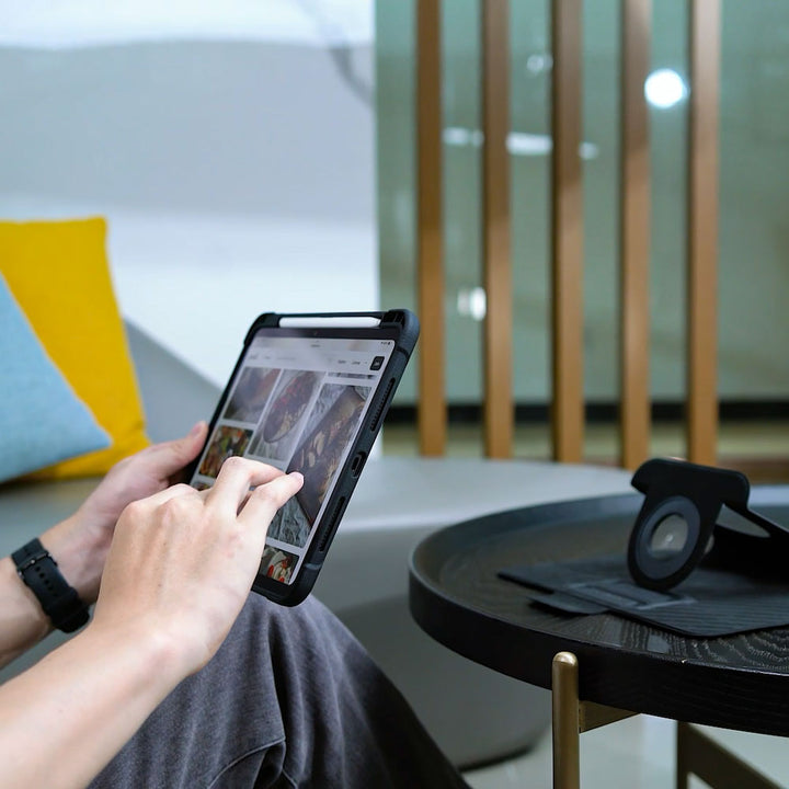 HMC-iPad-N5 | iPad 11-Inch (11th Gen / A16) / iPad 10.9 (10th Gen.) | Detachable 360 Degree Rotating Smart Folio Case & PU Leather Cover