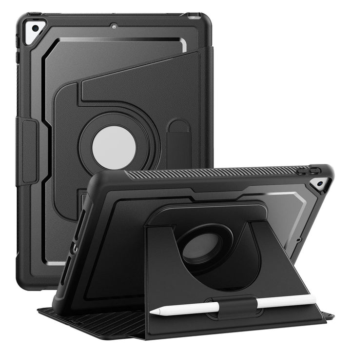 ARMOR-X Apple iPad 10.2 (7th & 8th & 9th Gen.) 2019 / 2020 / 2021 / Air (3rd Gen.) 2019 / Pro 10.5 2017 Detachable 360 Degree Rotating Smart Folio Case & PU Leather Cover.