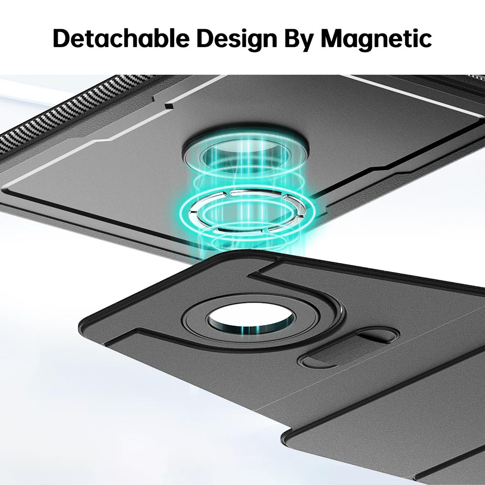 HMC-iPad-N5 | iPad 11-Inch (11th Gen / A16) / iPad 10.9 (10th Gen.) | Detachable 360 Degree Rotating Smart Folio Case & PU Leather Cover