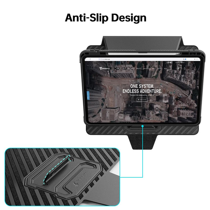 HMC-iPad-PR11 | iPad Pro 11 (M4) / (M5) | Detachable 360 Degree Rotating Smart Folio Case & PU Leather Cover