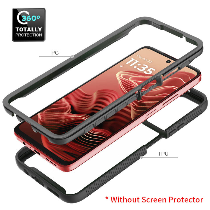 ARMOR-X Motorola Moto G35 5G shockproof cases. Military-Grade Rugged Design with best drop proof protection. Rigid front & dual composite back cover with excellent protection