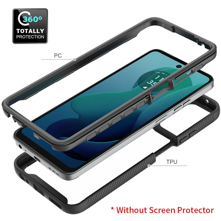 ARMOR-X Motorola Moto G 5G 2024 shockproof cases. Military-Grade Rugged Design with best drop proof protection. Rigid front & dual composite back cover with excellent protection