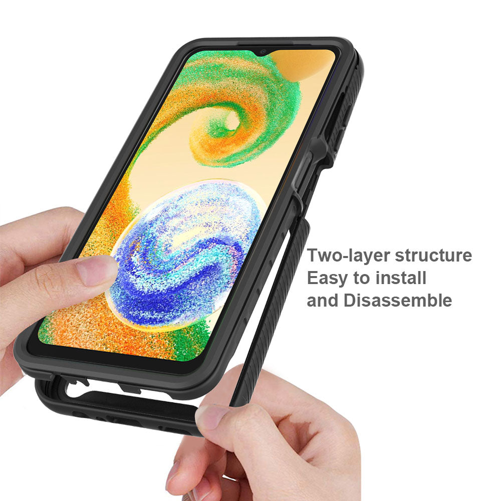 ARMOR-X Samsung Galaxy A04s SM-A047 shockproof cases. Military-Grade Rugged Design with best drop proof protection. Two-layer structure, easy to install and disassemble.