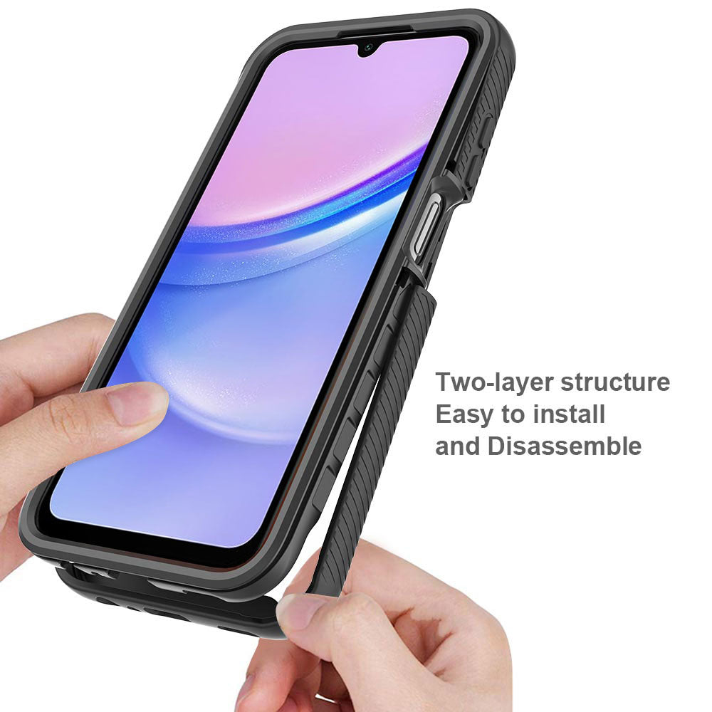 ARMOR-X Samsung Galaxy A15 5G SM-A156 / A15 4G SM-A155 shockproof cases. Military-Grade Rugged Design with best drop proof protection. Two-layer structure, easy to install and disassemble.