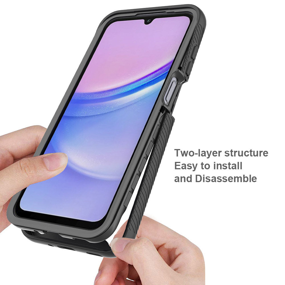 ARMOR-X Samsung Galaxy A16 5G SM-A166 shockproof cases. Military-Grade Rugged Design with best drop proof protection. Two-layer structure, easy to install and disassemble.