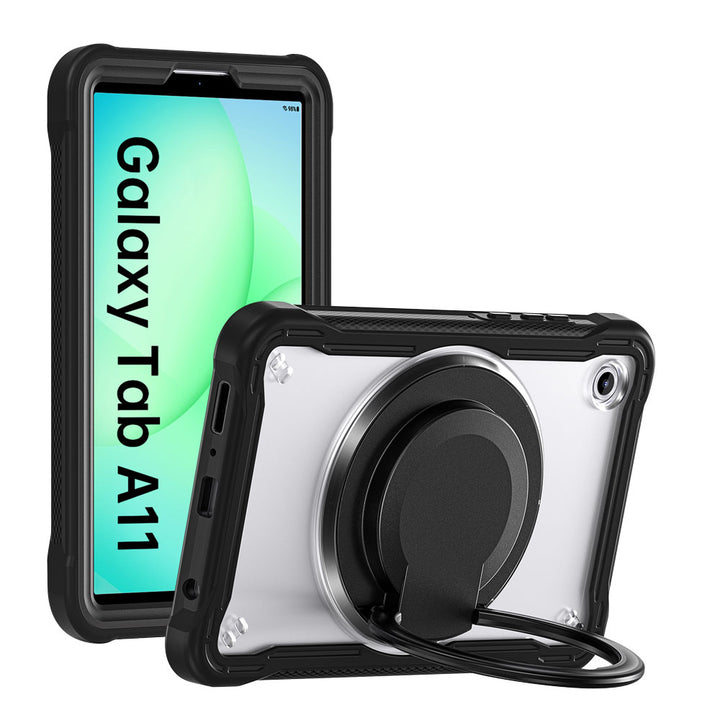 ARMOR-X Samsung Galaxy Tab A11 ( 8.7" ) SM-X130 / SM-X133 / SM-X135 shockproof case, impact protection cover. Rugged case with kick stand. Hand free typing, drawing, video watching.