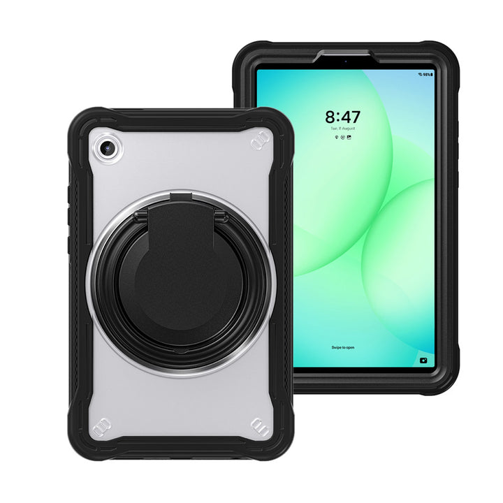 ARMOR-X Samsung Galaxy Tab A11 ( 8.7" ) SM-X130 / SM-X133 / SM-X135 shockproof case, impact protection cover. Rugged case with kick stand. Hand free typing, drawing, video watching.