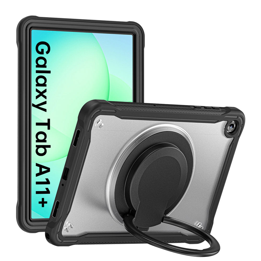 ARMOR-X Samsung Galaxy Tab A11+ A11 Plus ( 11" ) SM-X230 / SM-X235 / SM-X236 shockproof case, impact protection cover. Rugged case with kick stand. Hand free typing, drawing, video watching.