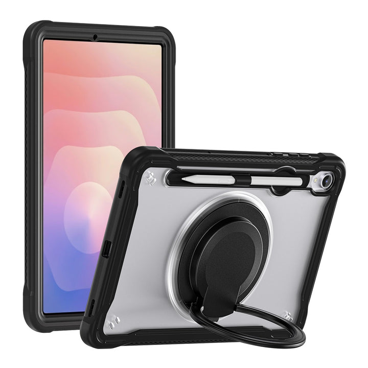 ARMOR-X Samsung Galaxy Tab S11 SM-X730 / X736 / X738 shockproof case, impact protection cover. Rugged case with kick stand. Hand free typing, drawing, video watching.