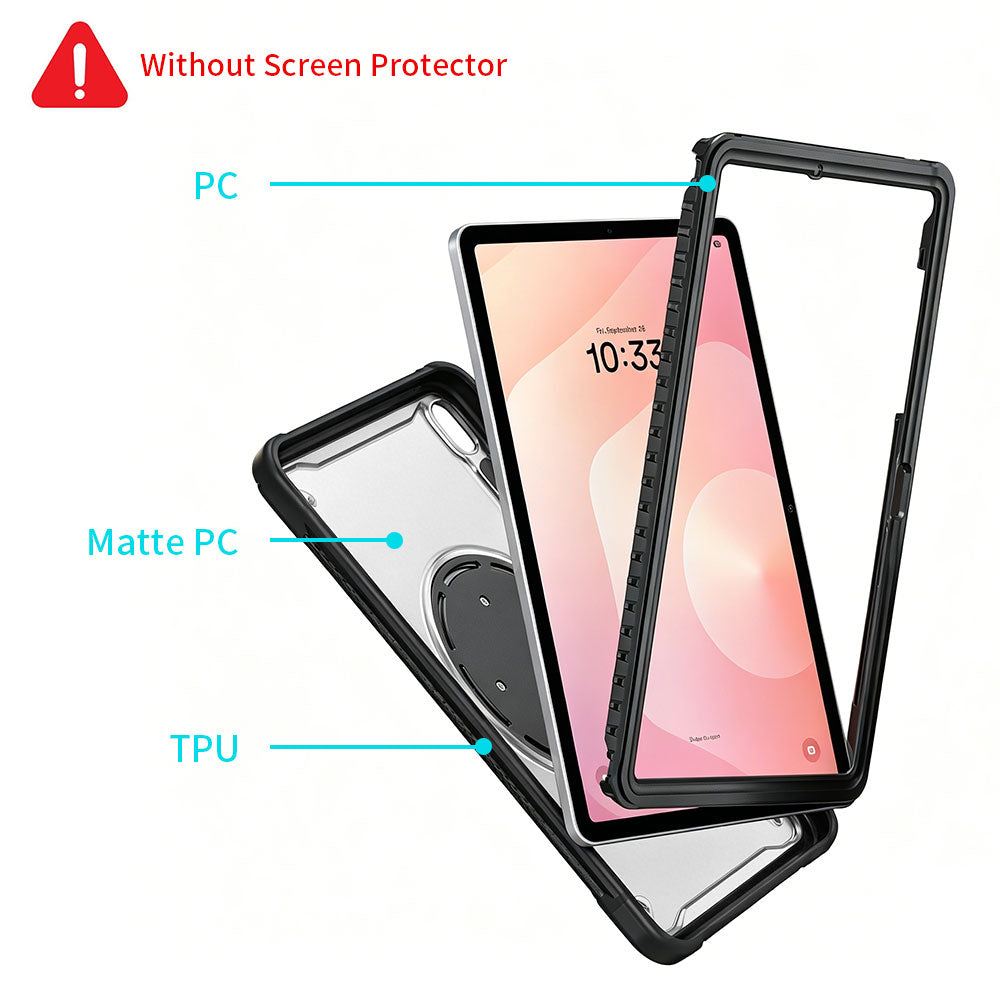 ARMOR-X Samsung Galaxy Tab S11 SM-X730 / X736 / X738 shockproof case, 2-layer shock absorbing construction provides complete protection against accidental drops, bumps and shocks.