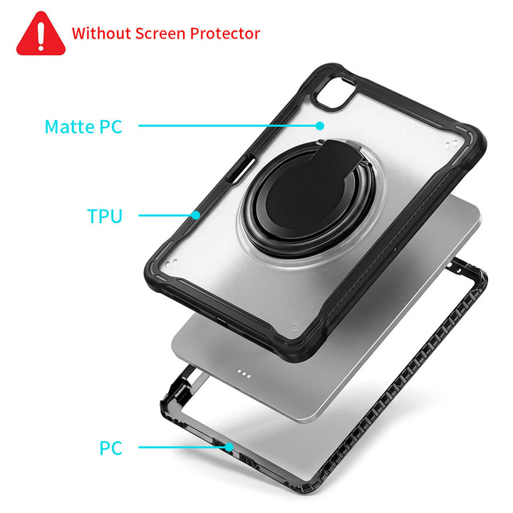 ARMOR-X APPLE iPad Air 13 (M2) / (M3) / (M4) shockproof case, 2-layer shock absorbing construction provides complete protection against accidental drops, bumps and shocks.