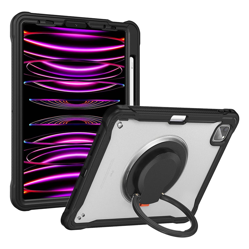 ARMOR-X APPLE iPad Pro 11 ( 1st / 2nd / 3rd / 4th Gen. ) 2018 / 2020 / 2021 / 2022 shockproof case, impact protection cover. Rugged case with kick stand. Hand free typing, drawing, video watching.