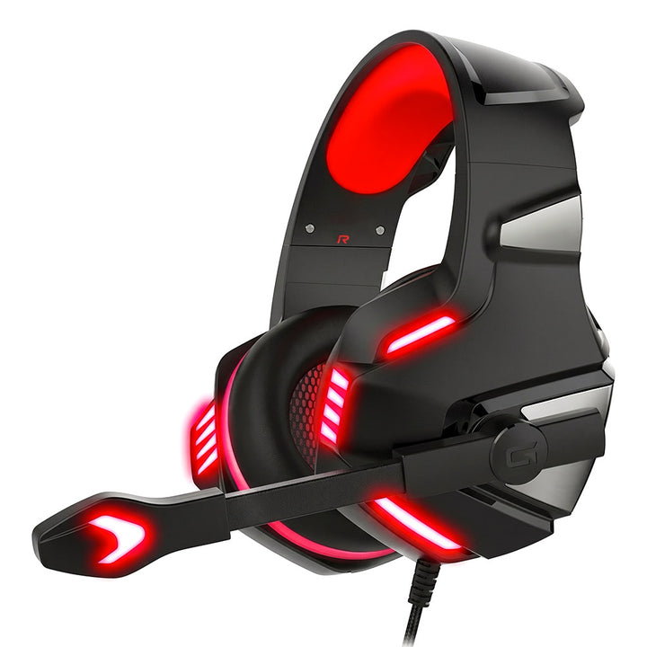 ARMOR-X Gaming Headset With Mic &amp; Led Light. Shocking, clear and deep bass sound effect, a good choice for games, movies and music.